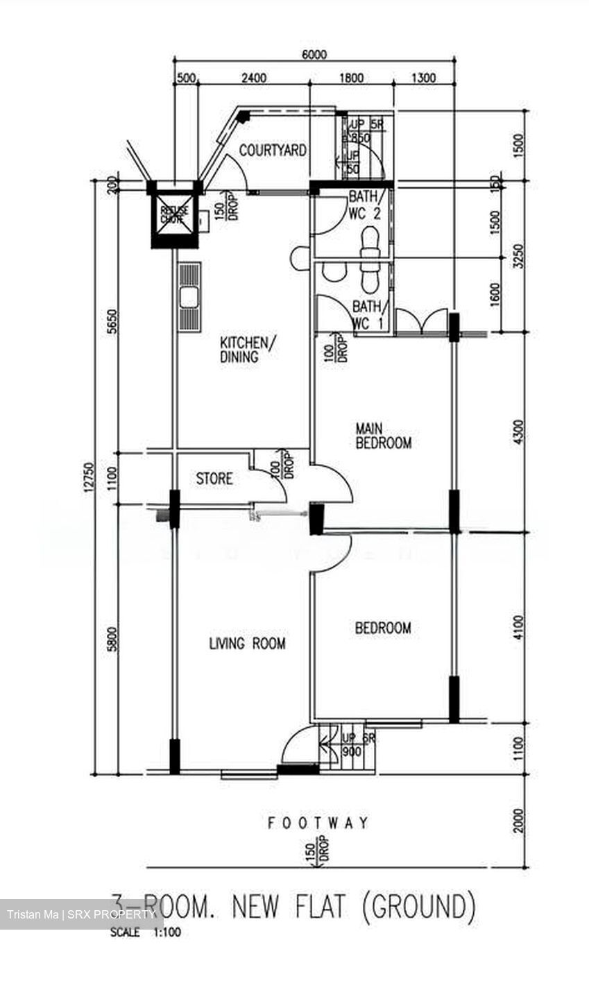 Blk 101 Woodlands Street 13 (Woodlands), HDB 3 Rooms #575370391